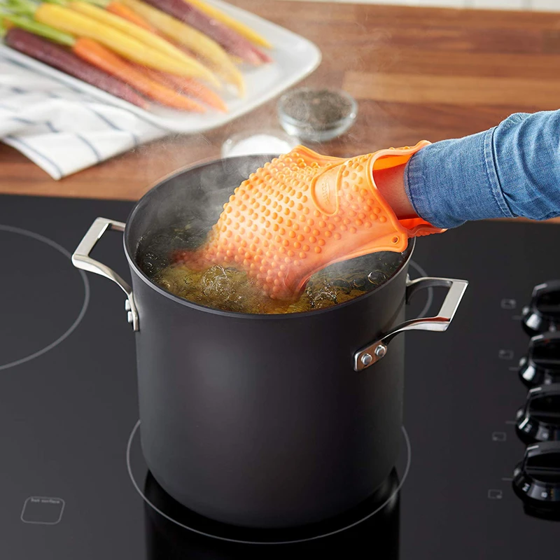 BBQ Silicone Grilling Gloves B - Oven Mitt Silicone 评论和价格