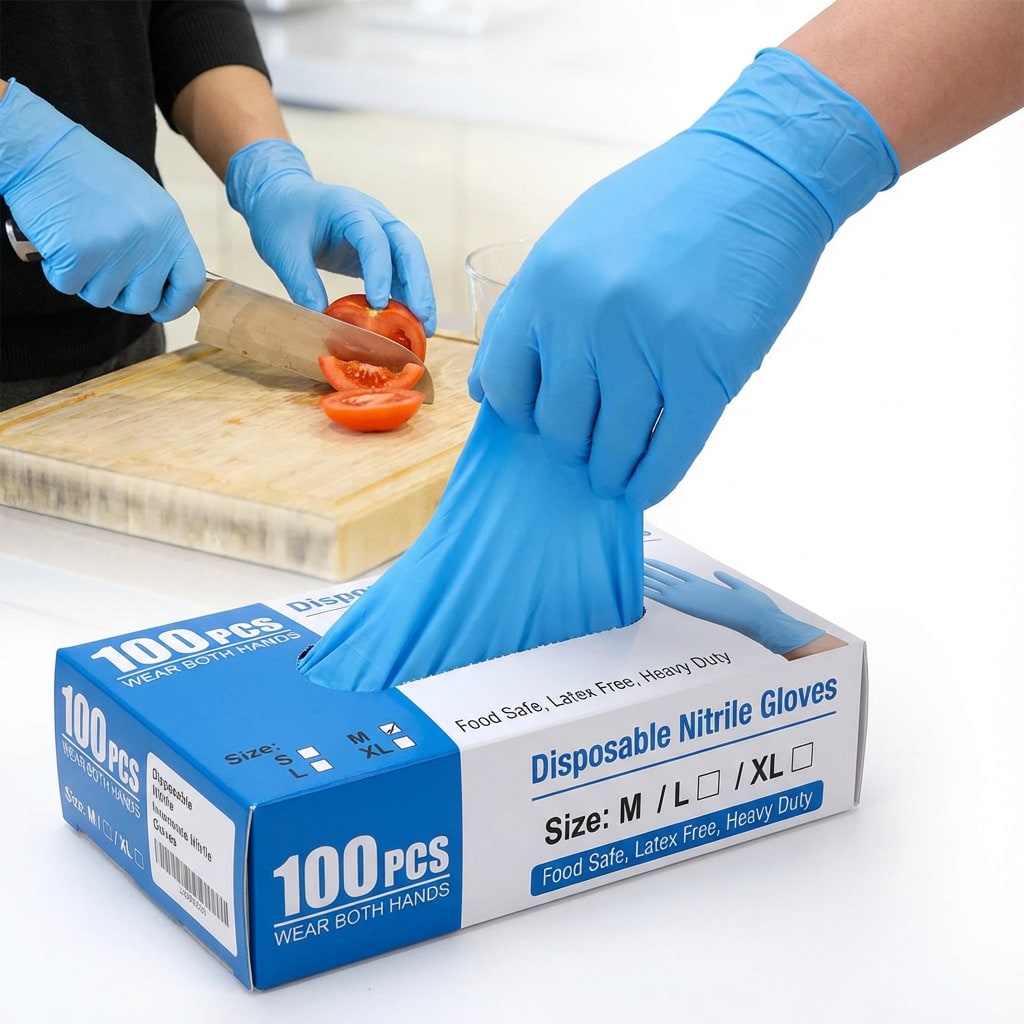 100pcs Heavy Duty Nitrile Disp - Rubber Glove Cleaning 评论和价格