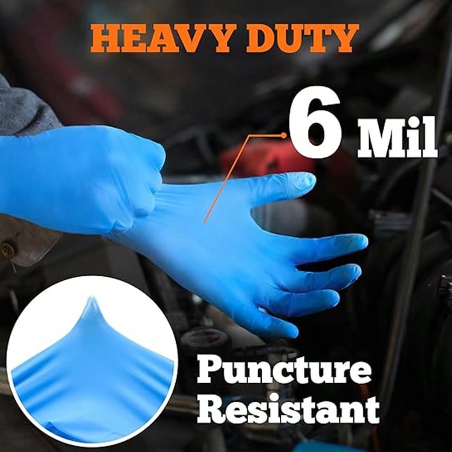 100pcs Heavy Duty Nitrile Disp - Rubber Glove Cleaning 评论和价格